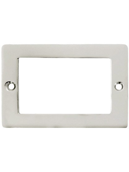 3 inch Plain Label Holder In Polished Nickel.